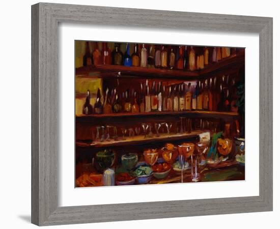 Behind the Bar, Florence-Pam Ingalls-Framed Giclee Print