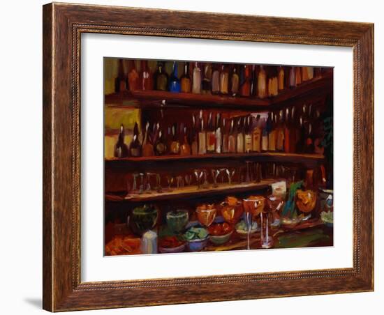 Behind the Bar, Florence-Pam Ingalls-Framed Giclee Print