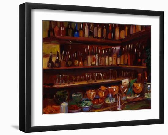 Behind the Bar, Florence-Pam Ingalls-Framed Giclee Print