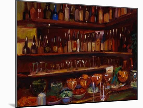 Behind the Bar, Florence-Pam Ingalls-Mounted Giclee Print