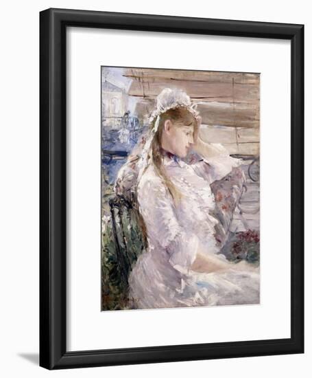 Behind the Blinds, 1879-Berthe Morisot-Framed Giclee Print