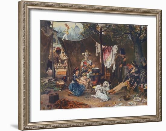 Behind the Curtain-Ludwig Knaus-Framed Collectable Print