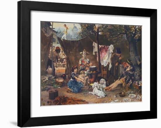 Behind the Curtain-Ludwig Knaus-Framed Collectable Print
