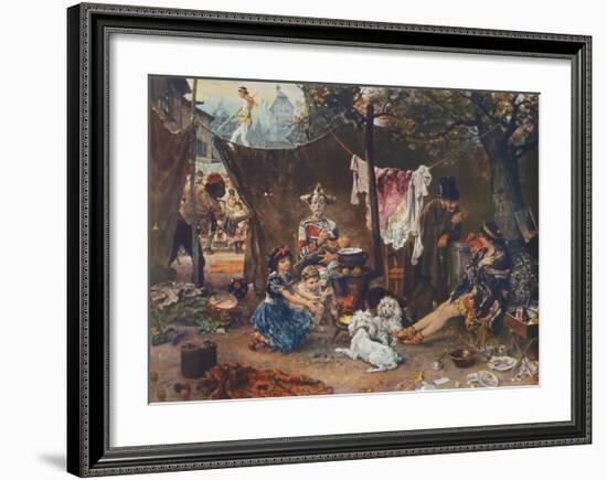 Behind the Curtain-Ludwig Knaus-Framed Collectable Print