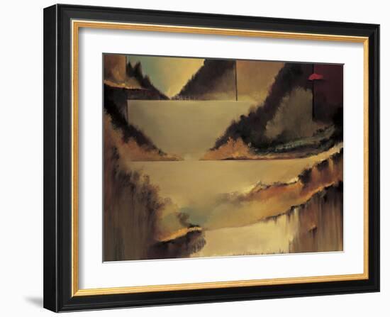 Behind the Curtain-Denis Jully-Framed Giclee Print