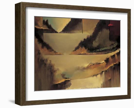 Behind the Curtain-Denis Jully-Framed Giclee Print