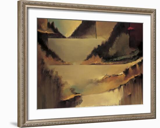 Behind the Curtain-Denis Jully-Framed Giclee Print