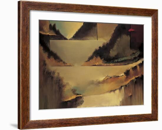 Behind the Curtain-Denis Jully-Framed Giclee Print