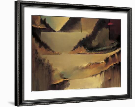 Behind the Curtain-Denis Jully-Framed Giclee Print