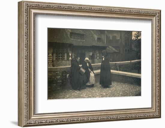 'Behind the Gruuthuse. Types of Bruges', c1910-Unknown-Framed Photographic Print