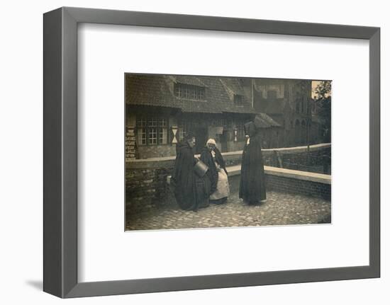 'Behind the Gruuthuse. Types of Bruges', c1910-Unknown-Framed Photographic Print