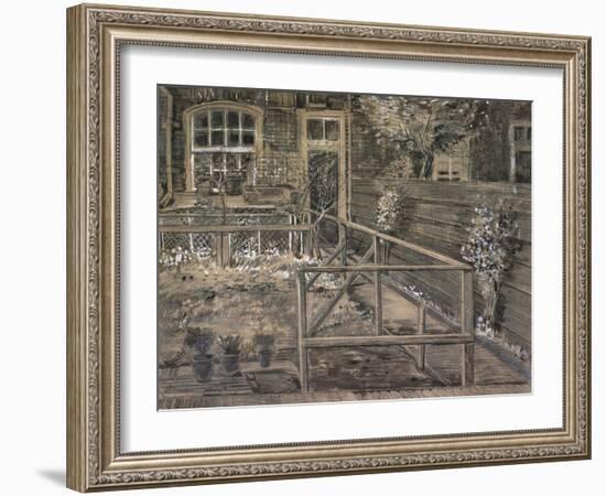 Behind the House of Sein-Vincent van Gogh-Framed Giclee Print