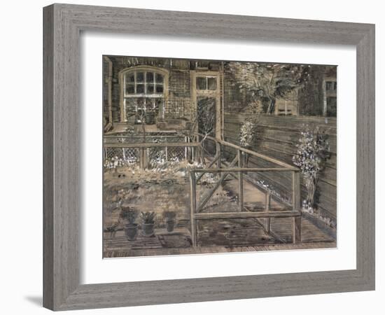 Behind the House of Sein-Vincent van Gogh-Framed Giclee Print