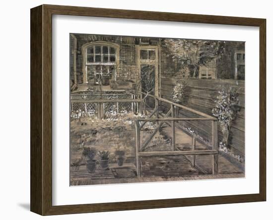 Behind the House of Sein-Vincent van Gogh-Framed Giclee Print