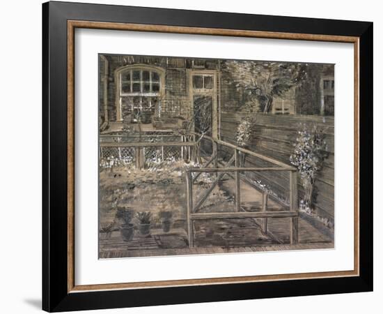 Behind the House of Sein-Vincent van Gogh-Framed Giclee Print