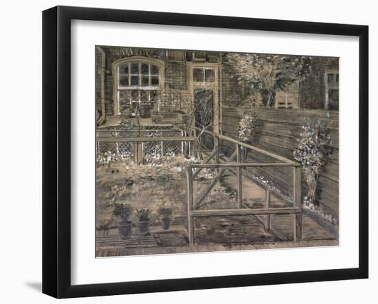 Behind the House of Sein-Vincent van Gogh-Framed Giclee Print