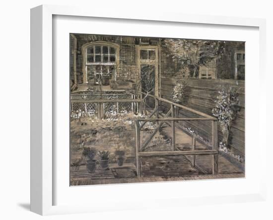 Behind the House of Sein-Vincent van Gogh-Framed Giclee Print