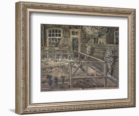 Behind the House of Sein-Vincent van Gogh-Framed Giclee Print