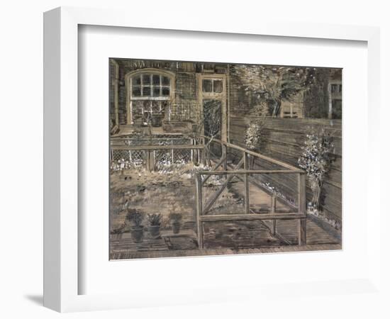 Behind the House of Sein-Vincent van Gogh-Framed Giclee Print