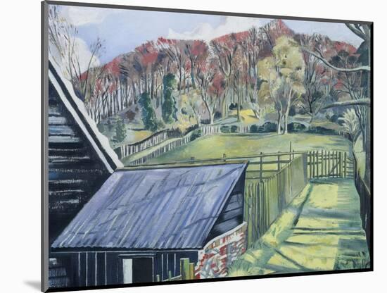 Behind the Inn-Paul Nash-Mounted Giclee Print