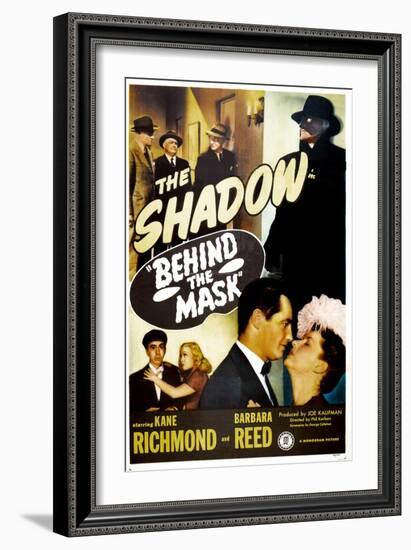 Behind the Mask, (aka The Shadow Behind the Mask ), Kane Richmond, Barbara Reed, 1946-null-Framed Art Print