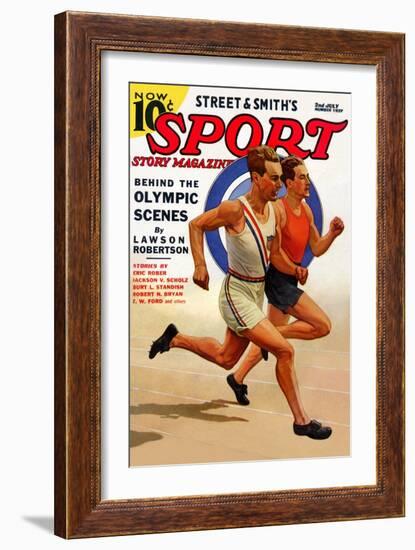 Behind the Olympic Scenes-null-Framed Premium Giclee Print