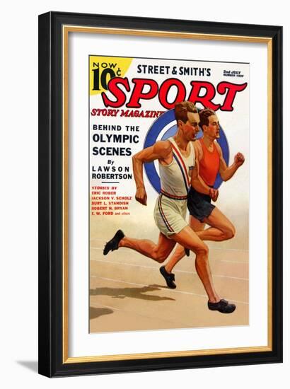 Behind the Olympic Scenes-null-Framed Premium Giclee Print