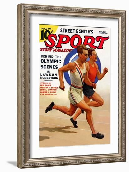 Behind the Olympic Scenes-null-Framed Art Print
