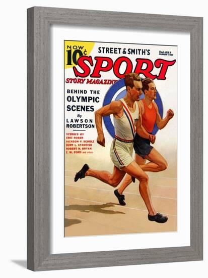 Behind the Olympic Scenes-null-Framed Art Print