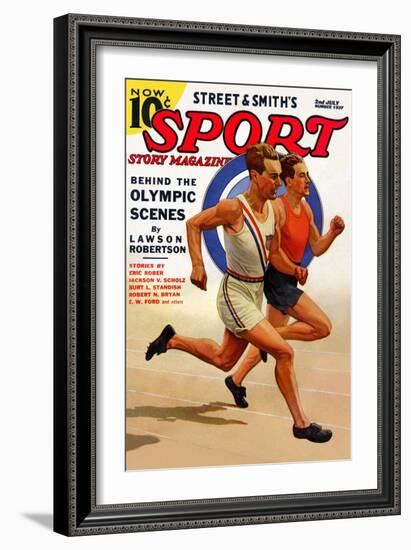 Behind the Olympic Scenes-null-Framed Art Print