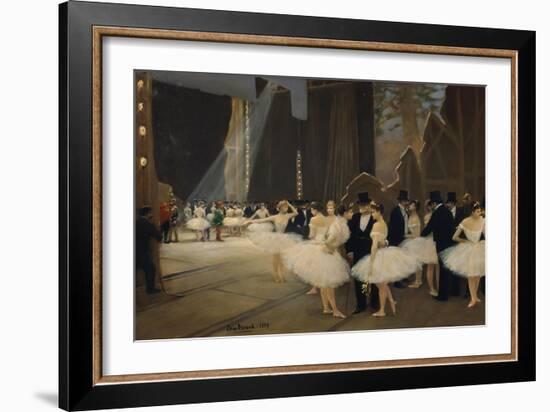 Behind the Scenes, 1889-Jean Béraud-Framed Giclee Print