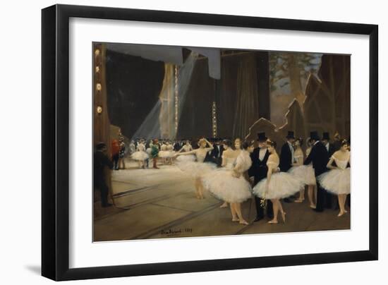 Behind the Scenes, 1889-Jean Béraud-Framed Giclee Print