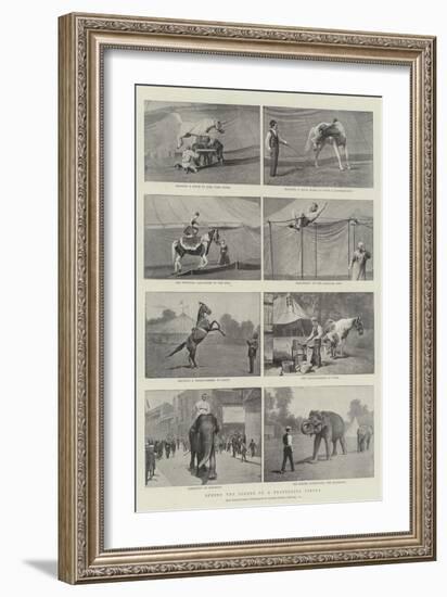 Behind the Scenes of a Travelling Circus-null-Framed Giclee Print