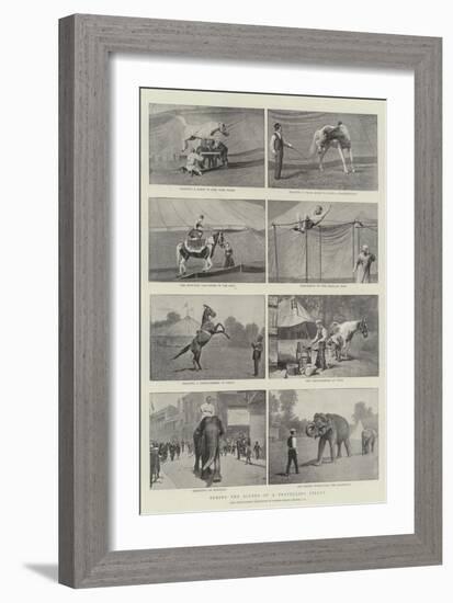 Behind the Scenes of a Travelling Circus-null-Framed Giclee Print