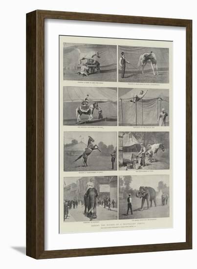 Behind the Scenes of a Travelling Circus-null-Framed Giclee Print