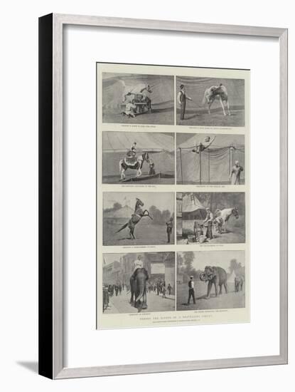 Behind the Scenes of a Travelling Circus-null-Framed Giclee Print