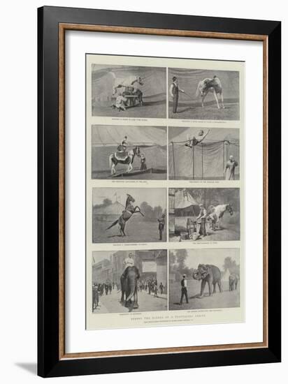 Behind the Scenes of a Travelling Circus-null-Framed Giclee Print