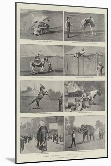 Behind the Scenes of a Travelling Circus-null-Mounted Giclee Print