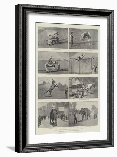 Behind the Scenes of a Travelling Circus-null-Framed Giclee Print