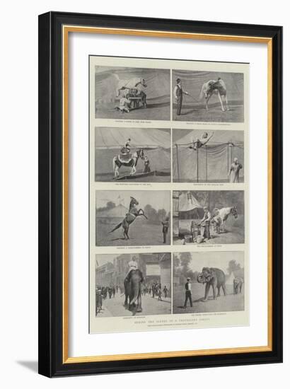 Behind the Scenes of a Travelling Circus-null-Framed Giclee Print