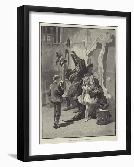 Behind the Scenes, Refreshing the Dragon-Gordon Frederick Browne-Framed Giclee Print