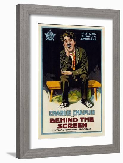 Behind the Screen, 1916-null-Framed Giclee Print