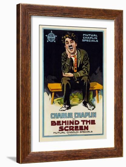 Behind the Screen, 1916-null-Framed Giclee Print