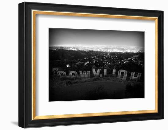 Behind the Sign-John Gusky-Framed Photographic Print