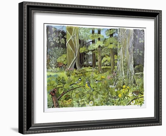 Behind the Squires, Devon-Hilary Jones-Framed Giclee Print