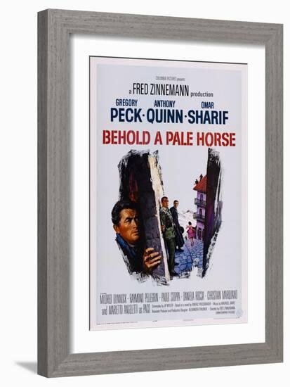 Behold a Pale Horse, Gregory Peck, Anthony Quinn, Omar Sharif, 1964-null-Framed Art Print