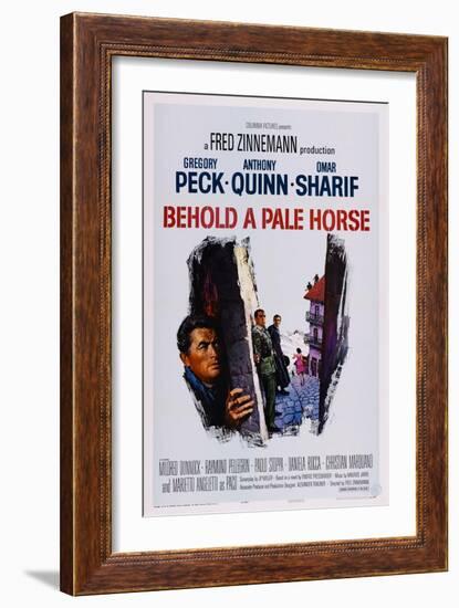 Behold a Pale Horse, Gregory Peck, Anthony Quinn, Omar Sharif, 1964-null-Framed Art Print