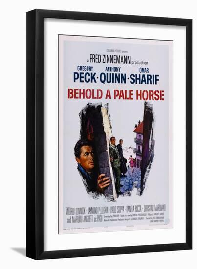 Behold a Pale Horse, Gregory Peck, Anthony Quinn, Omar Sharif, 1964-null-Framed Art Print