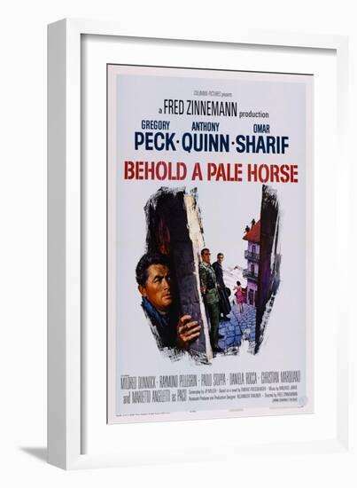 Behold a Pale Horse, Gregory Peck, Anthony Quinn, Omar Sharif, 1964-null-Framed Art Print