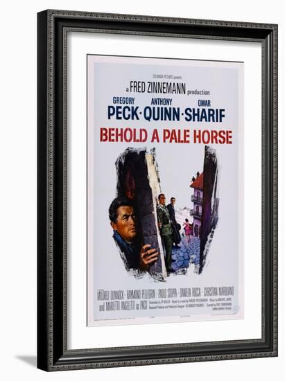 Behold a Pale Horse, Gregory Peck, Anthony Quinn, Omar Sharif, 1964-null-Framed Art Print